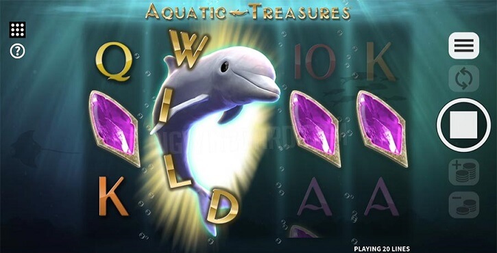 aquatic treasures slot screen
