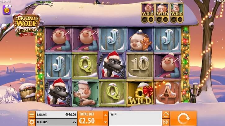 big bad wolf christmas special slot screen