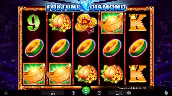 fortune diamond slot screen