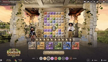 gonzos treasure quest live game screen small