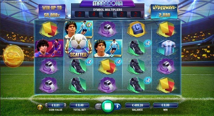maradona hyperways slot screen
