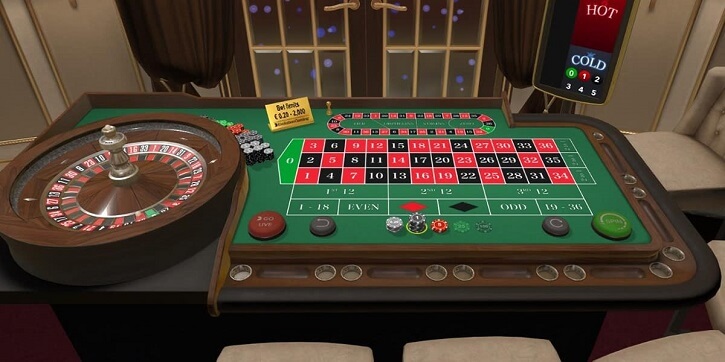 american roulette first person game screen