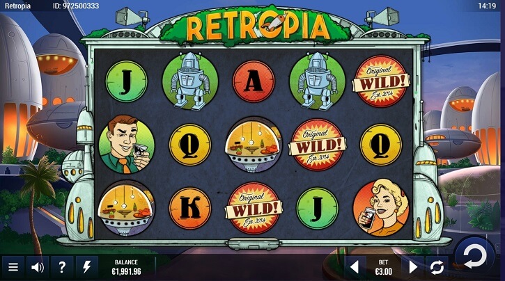 retropia slot screen