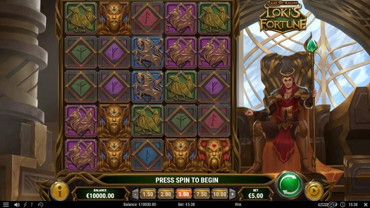 tales of asgard lokis fortune slot screen