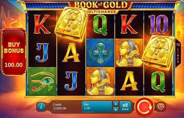 book of gold multichance slot screen
