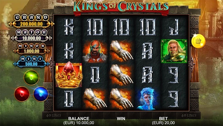 kings of crystals slot screen