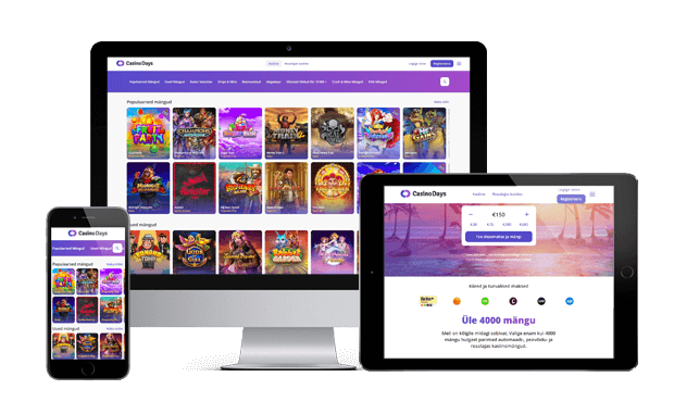 casinodays website screens